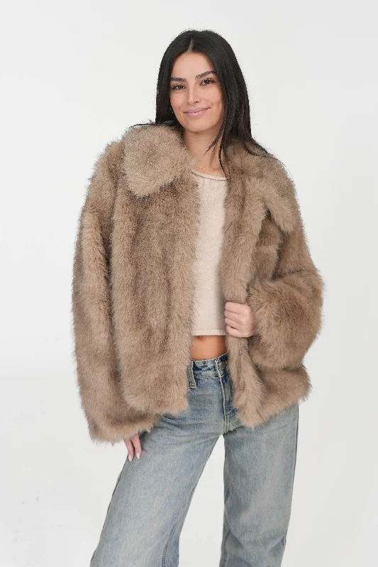So Chic Faux Fur Jacket Mesh Jacket Canvas Jacket Denim Jacket