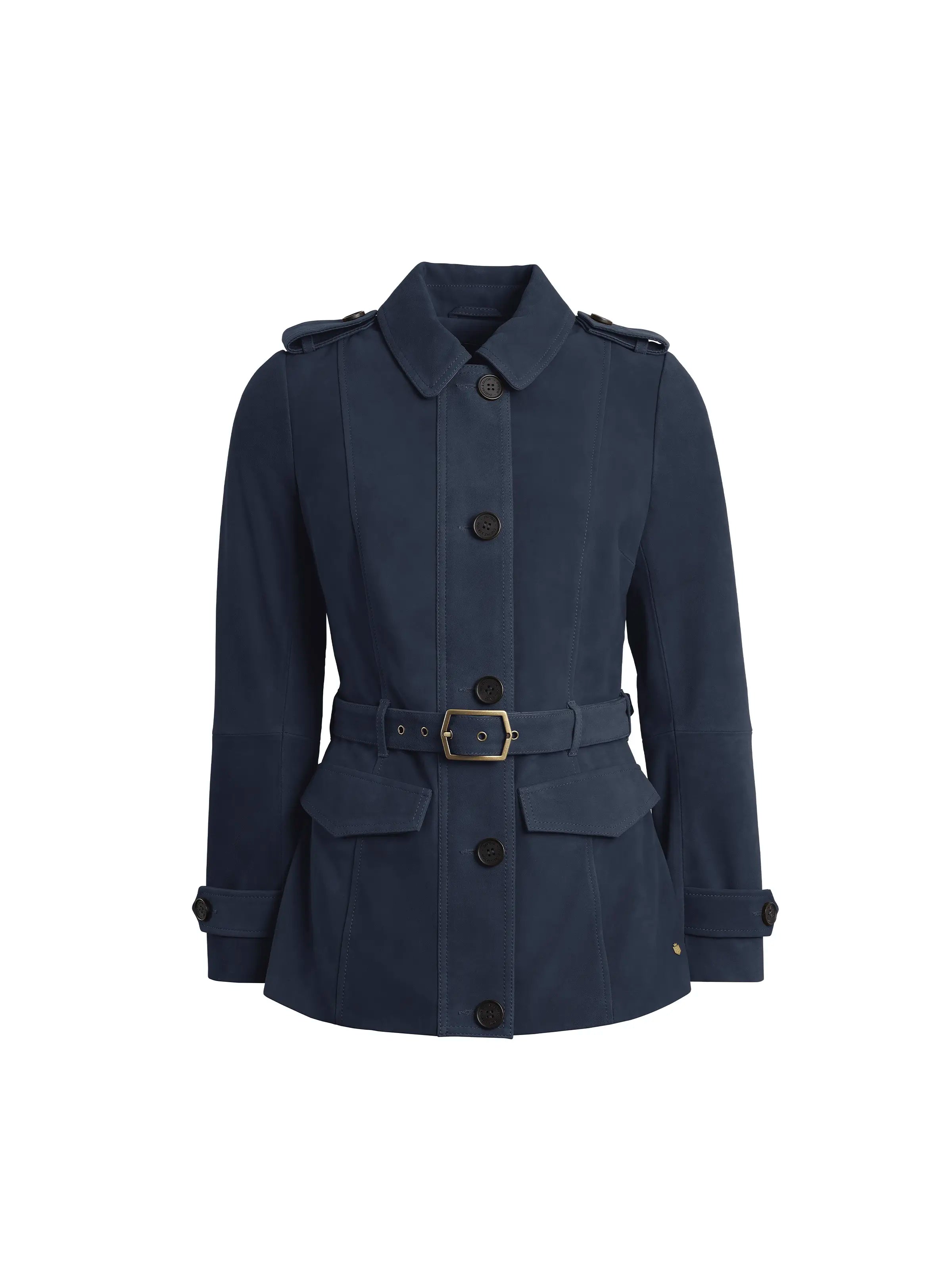 Frances Jacket - Navy Notch Collar Jacket Peter Pan Collar Jacket Cowl Neck Jacket