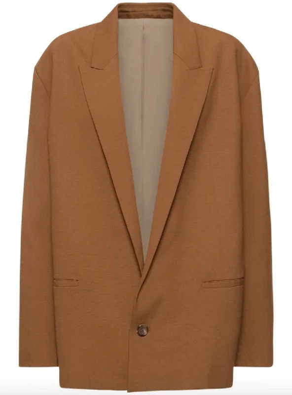 Tropical wool blend jacket Hoodie Zip-Up Jacket Button-Up Jacket