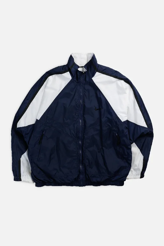 Vintage Nike Windbreaker Jacket - XL Boat Neck Shawl Collar Notched Collar