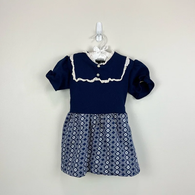 Vintage Sears Navy Blue Dress 5T