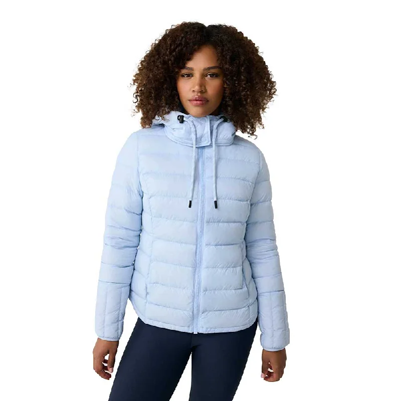 Women's Emeline Down Jacket - Glacier Embroidered Jacket Appliqued Jacket Beaded Jacket