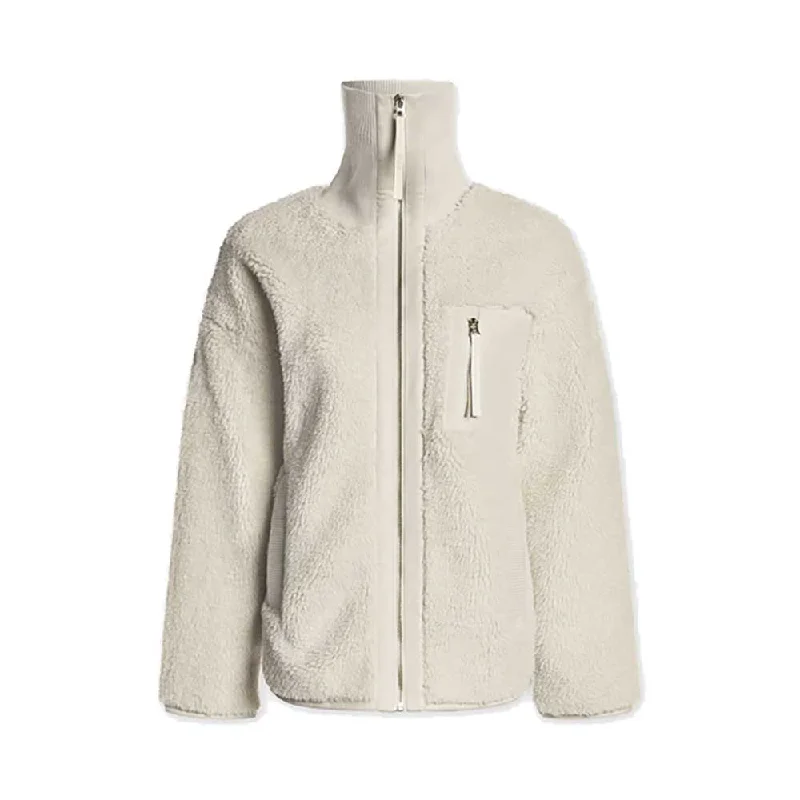 Women's Myla Zip Through Jacket - Sandshell Satin Fabric Silk Fabric Chiffon Fabric