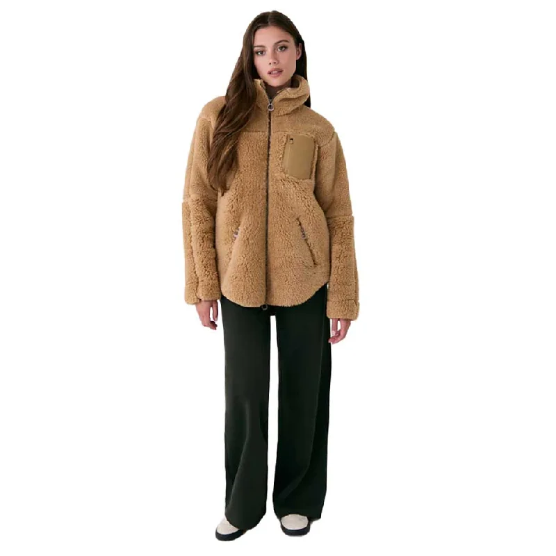 Women's Yana Teddy Zip Jacket - Carmel Corduroy Jacket Velvet Jacket Brocade Jacket