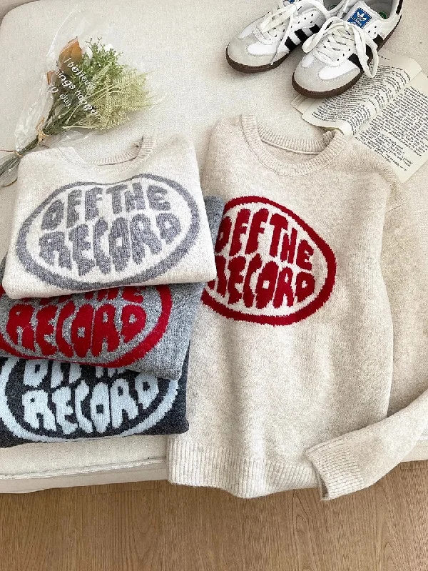 casual soft jacquard round neck long-sleeved knitted sweater      S4680 Machine Wash Dry Clean Hand Wash
