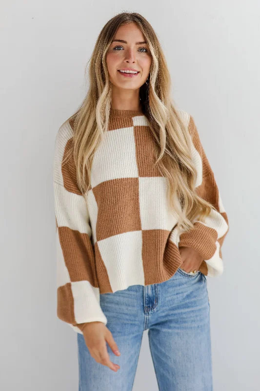 Confirmed Trendsetter Checkered Sweater Slim Fit Regular Fit Oversized