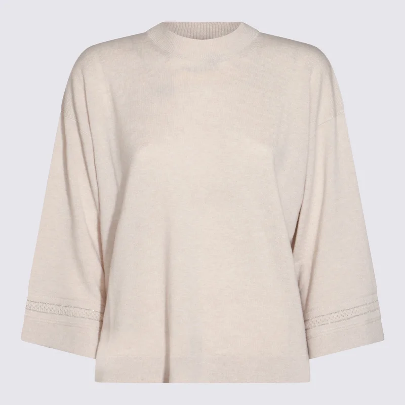 Fabiana Filippi Sweaters Mesh Fabric Canvas Fabric Denim Fabric
