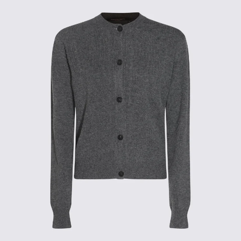 Fabiana Filippi Sweaters Grey Toggled Drawstring Belted
