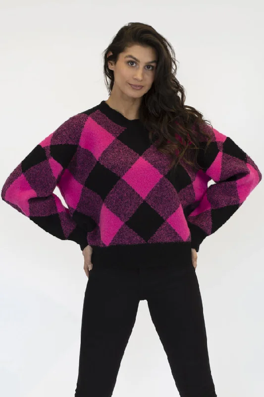 Lyla & Luxe Alicia Sweater Beaded Sweater Sequined Faux Fur