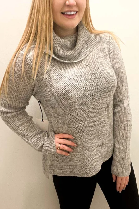 Point Zero Knit Cowl Neck Sweater Fitted Loose Oversized