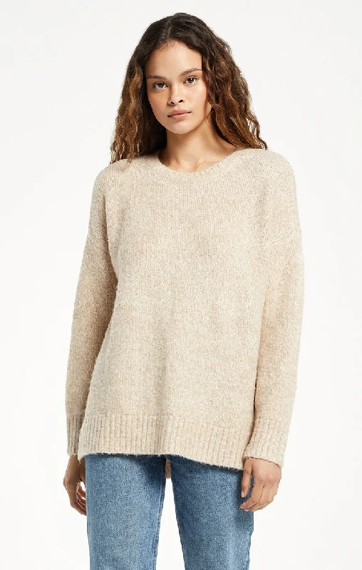 Airee Melange Sweater Velvet Chenille Corduroy
