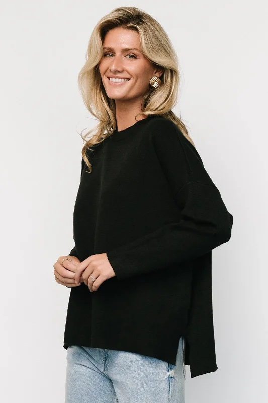 Else Sweater | Black Machine Wash Dry Clean Hand Wash