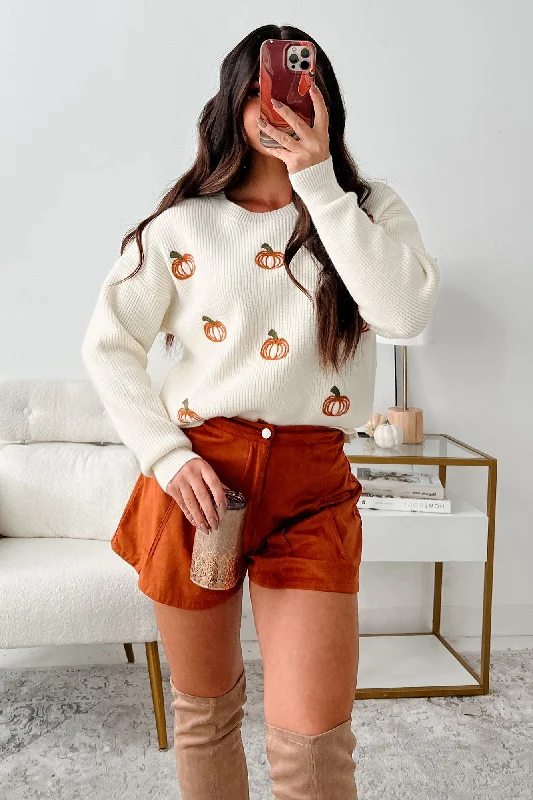It's Pumpkin Season Pumpkin Sweater (Cream) Modern Contemporary Chic