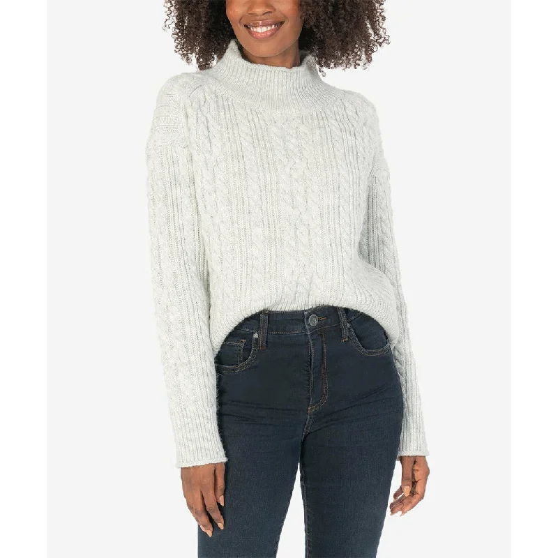 Leona Ribbed Sweater Welt Pockets Slit Pockets Flap Pockets