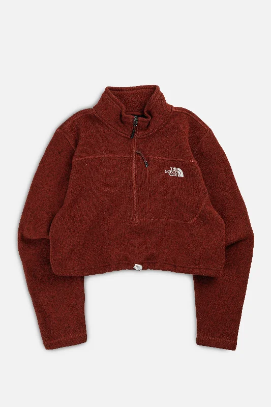 Rework North Face Crop Fleece Sweater - L Machine Wash Dry Clean Hand Wash