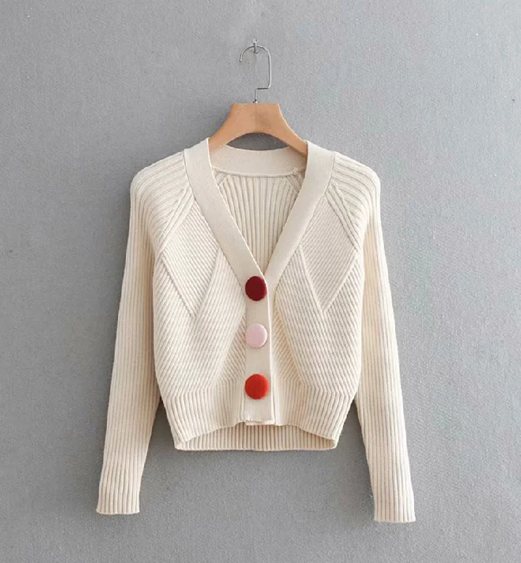Sweater Simple Cardigan Long Sleeve Sweater     S4380 Mesh Sweater Canvas Denim