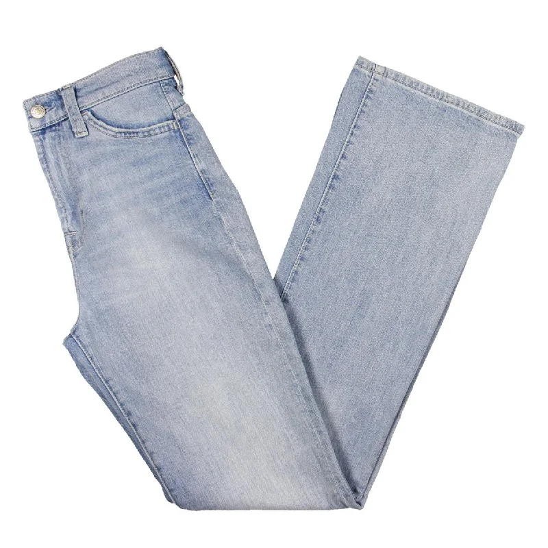 7 For All Mankind Womens Easy High Rise Faded Bootcut Jeans Elegant High-Waisted Flared Jeans