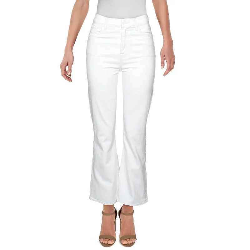 7 For All Mankind Womens Slim Fit High Rise Bootcut Jeans Trendy Classic Fit Jeans