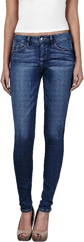 Amelia Distressed Skinny Jeans In Blue Classic Slim Fit Jeans