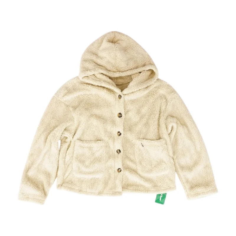 Beige Solid Lightweight Jacket Belted Jacket Elasticated Jacket Padded Jacket