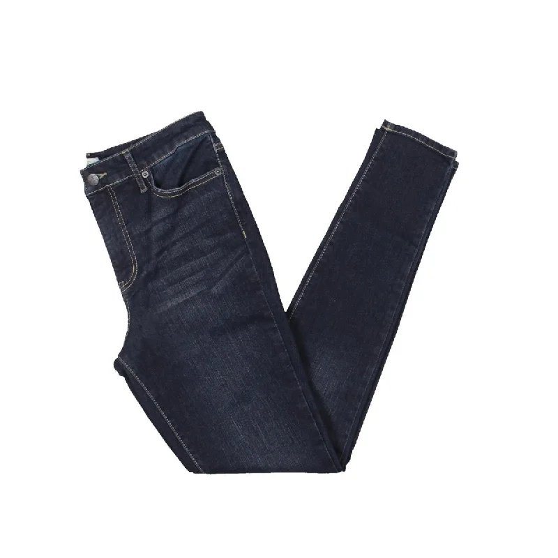 Womens High Rise Whisker Wash Skinny Jeans Fashionable White Denim Jeans