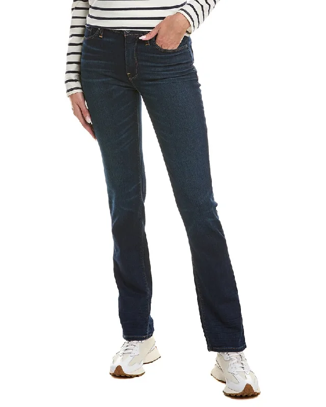 Hudson Jeans Nico Mid-Rise Requiem Straight Jean Stylish Tapered Fit Jeans