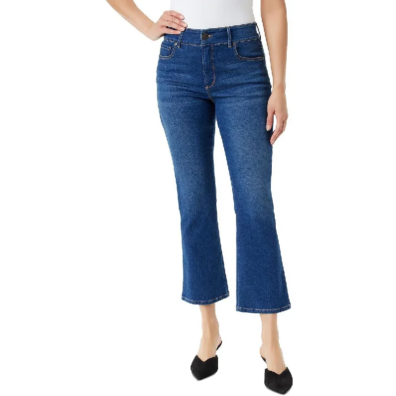 Womens Tummy Sculpt High Rise Bootcut Jeans Trendy Classic Fit Jeans