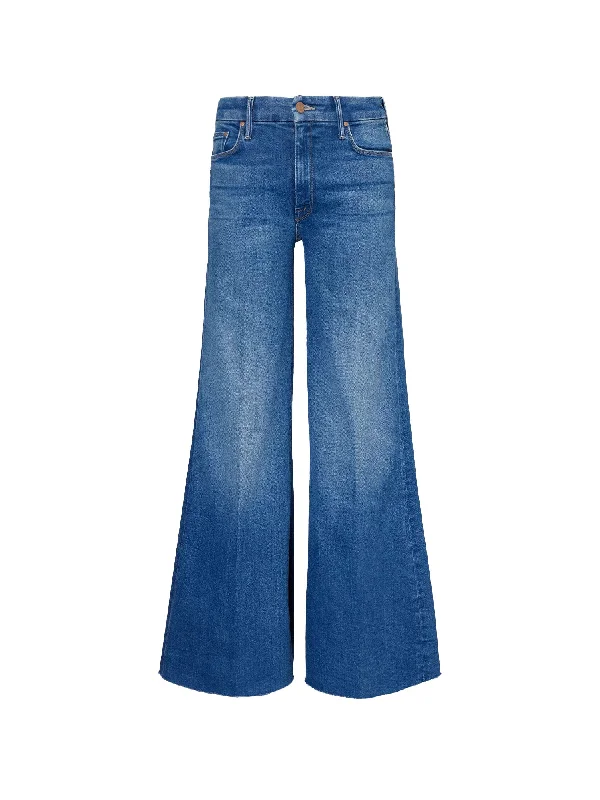 Mother Women's The Roller Fray Jeans, Work Hard Play Hard Fashionable Cropped Denim Jeans