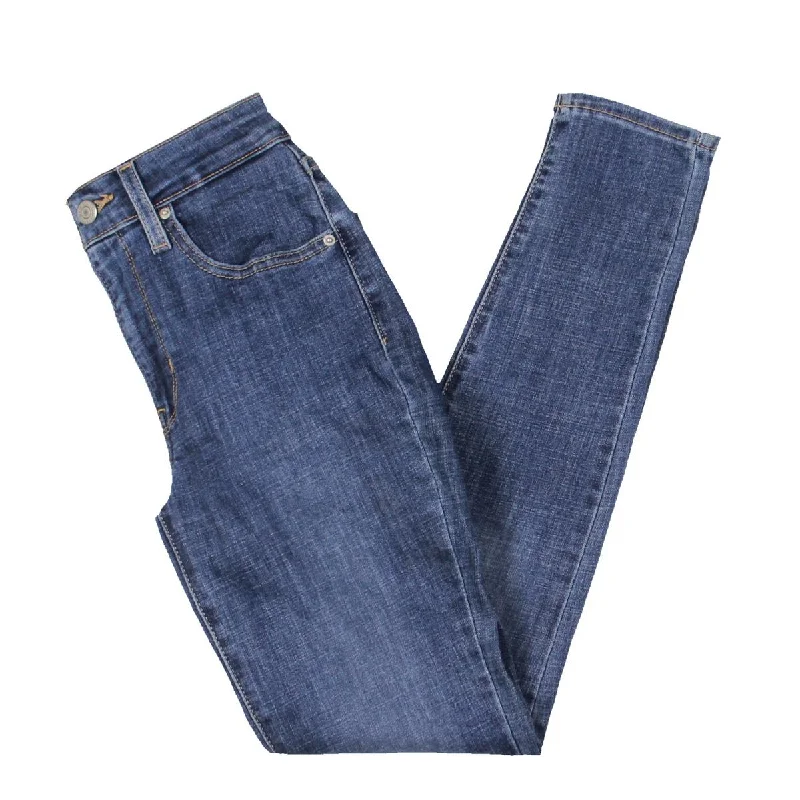 Womens High Rise Solid Skinny Jeans Fashionable Bootcut Jeans