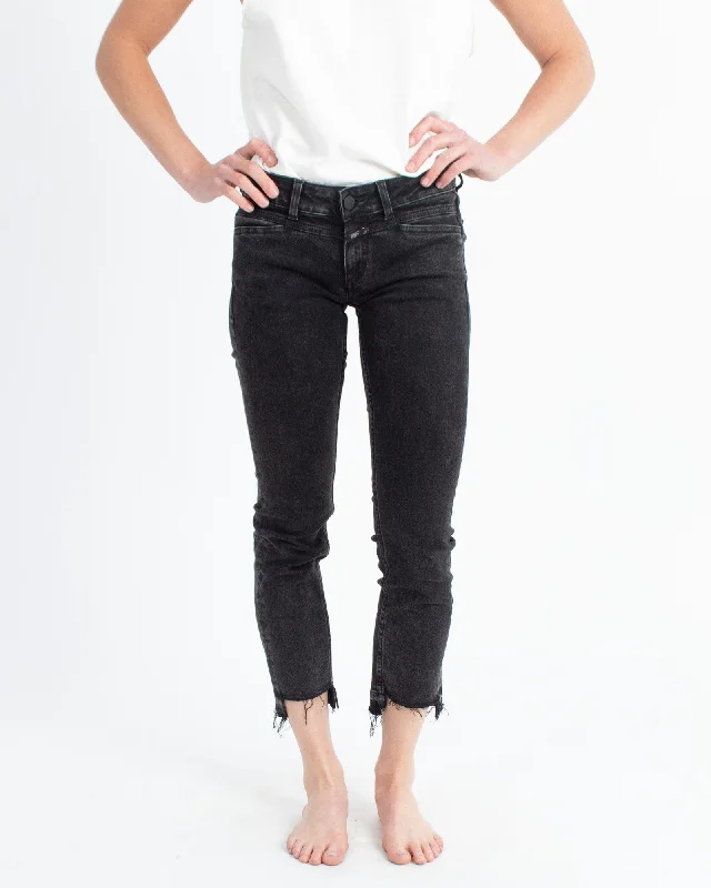 Black Wash Skinny Jeans Casual High-Waisted Bootcut Jeans