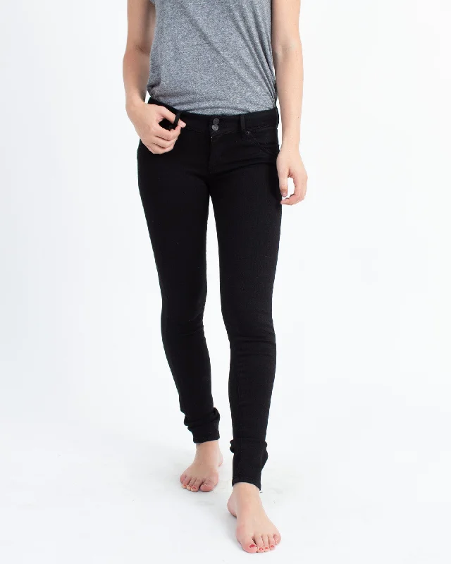 "Collin" Skinny Jeans Comfortable Faded High-Rise Jeans