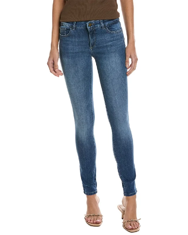 DL1961 Florence Pacific Skinny Jean Stylish Shredded Denim Jeans