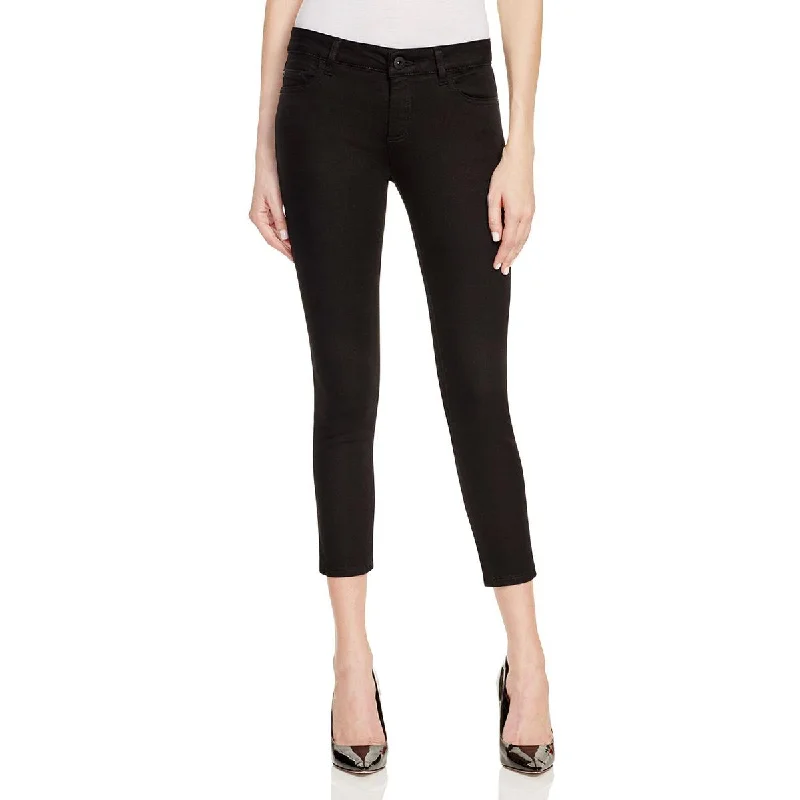DL1961 Womens Cropped Mid Rise Skinny Jeans Fashionable Relaxed Fit Denim