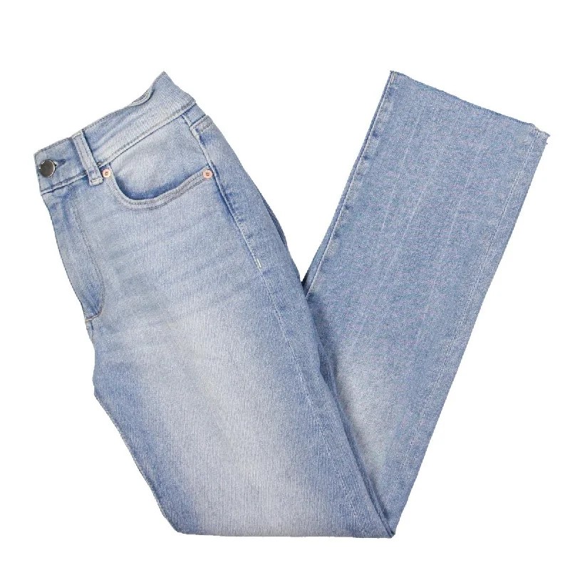 DL1961 Womens Mara Ankle Mid-Rise Straight Leg Jeans Stylish High-Waisted Denim