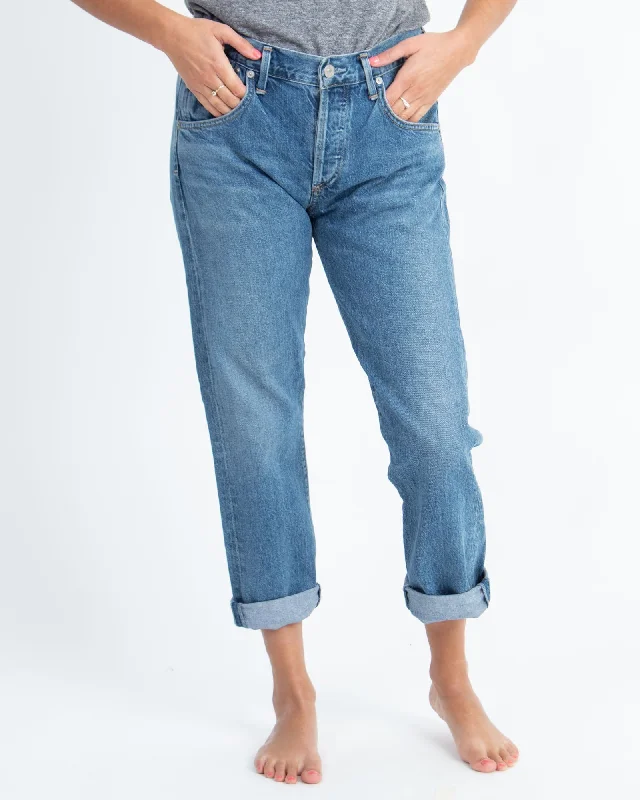 "Emerson Slim Boyfriend" Jeans Fashionable White Denim Jeans