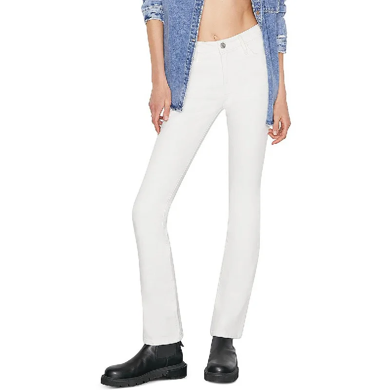 FRAME Womens Le Denim Distressed Bootcut Jeans Comfortable Full-Length Denim Jeans