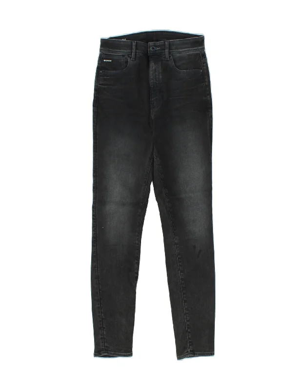 G-STAR Womens Skinny Jeans W27 L30 Grey Cotton Trendy Colored Denim Jeans
