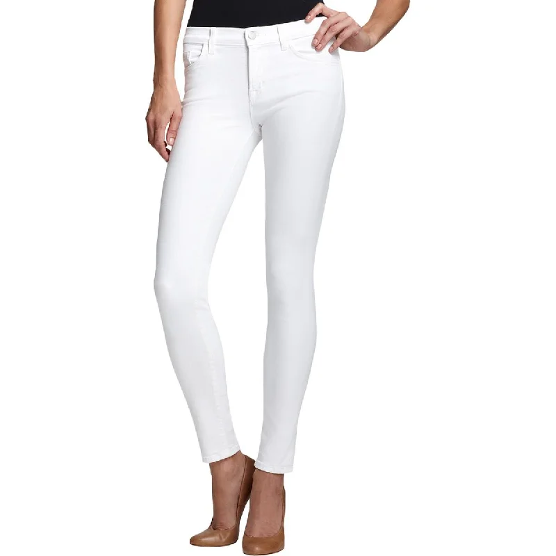 J Brand Womens 835 Denim Cropped Skinny Jeans Chic Rip-Detail High-Waist Jeans