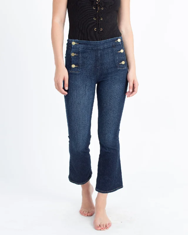 "Le Crop Mini Boot" Jeans Stylish Slim Fit Denim