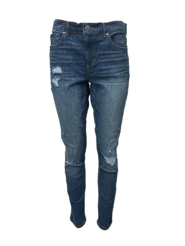 LOFT Women's Blue Modern Skinny Denim Jeans Size 30 NWT Fashionable Relaxed Fit Denim