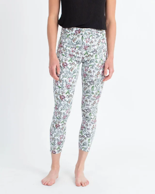"Margot" Printed Jeans Fashionable Straight Fit Denim