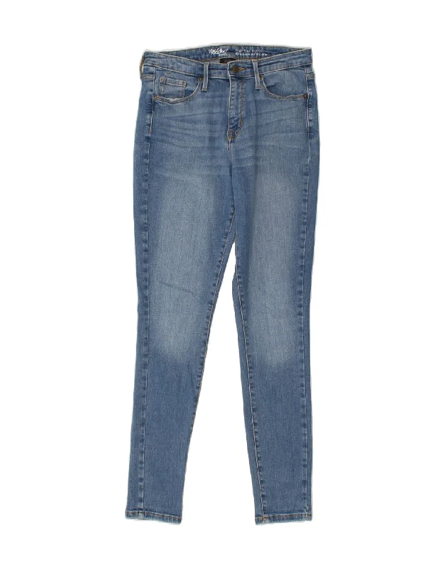 MOSSIMO Womens High Rise Skinny Jeans US 8 Medium W29 L30 Blue Cotton Comfortable Ankle Jeans
