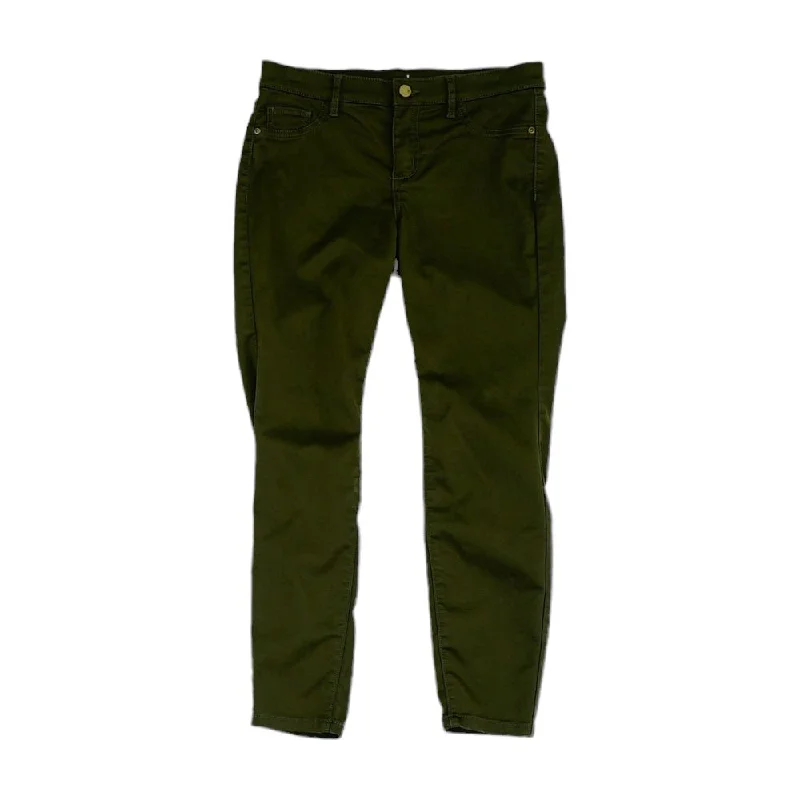 Olive Solid Slim Leg Jeans Trendy Low-Rise Slim Jeans