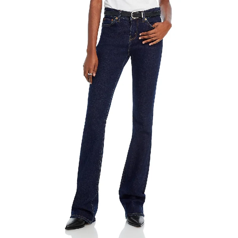 RE/DONE Womens Bell Bottoms Denim Bootcut Jeans Fashionable Slim Fit Jeans