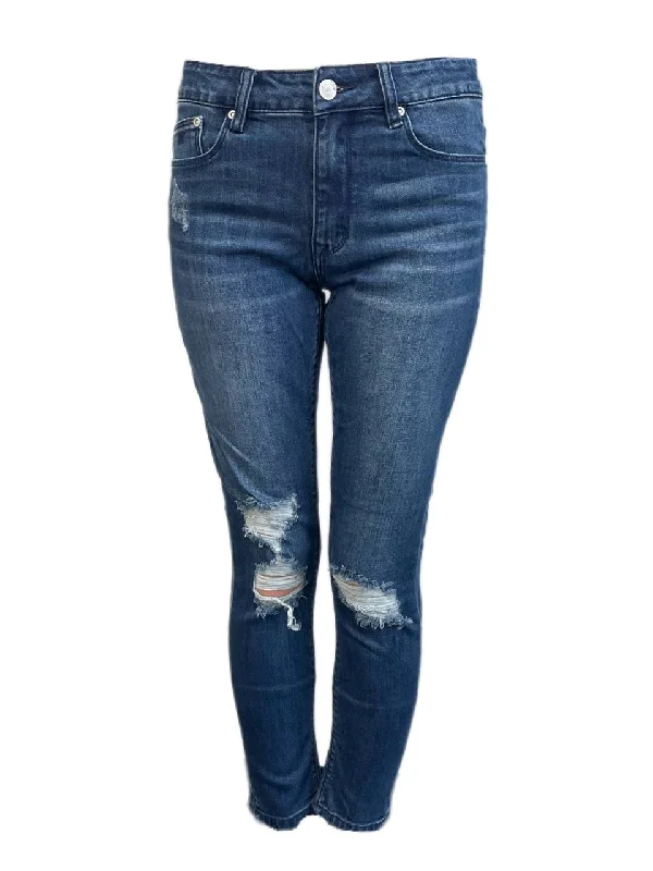 RES DENIM Women's Leeds Trashqueen Low-Rise Skinny Jeans Size 26 NWT Fashionable Slouchy Fit Jeans