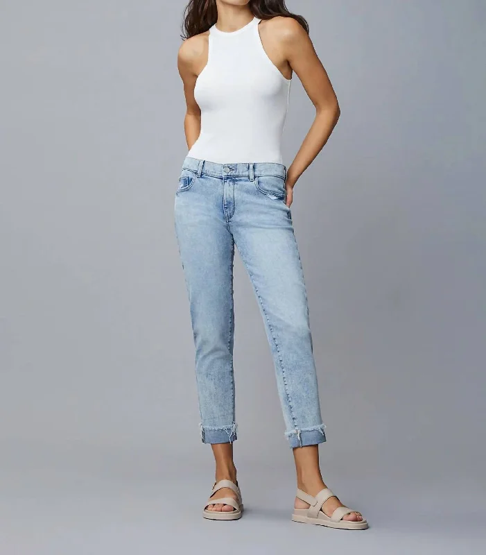 Riley Boyfriend Jean In Super Light Classic Black Denim Jeans