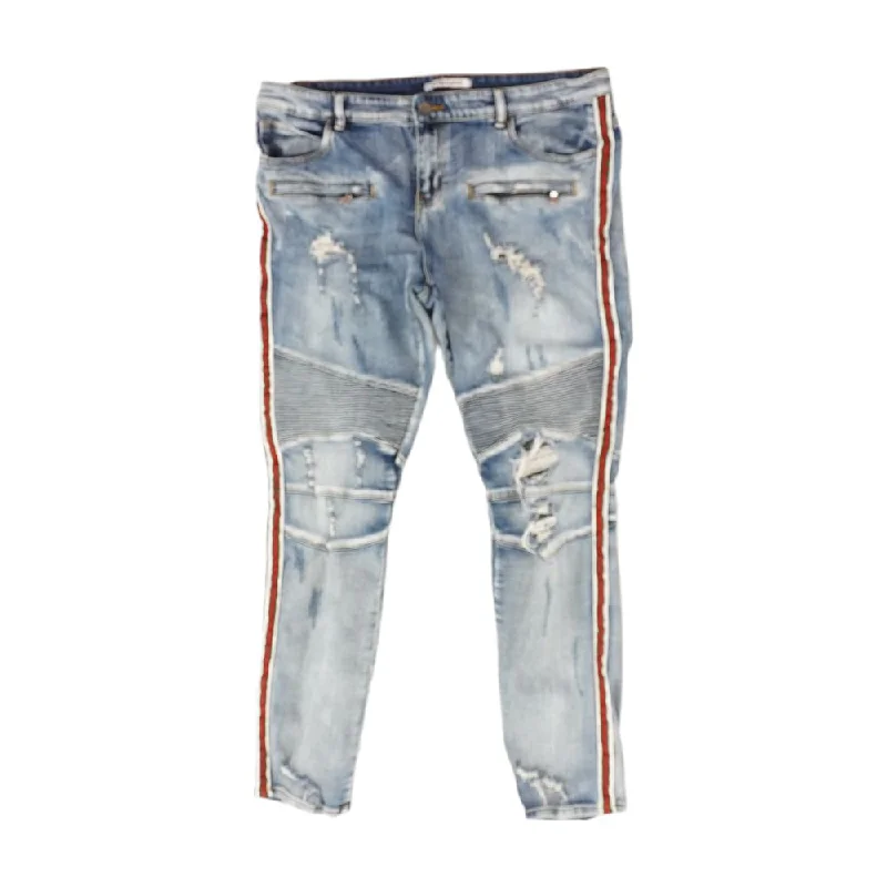 Solid Jeans Comfortable Zip-Fly Denim Jeans