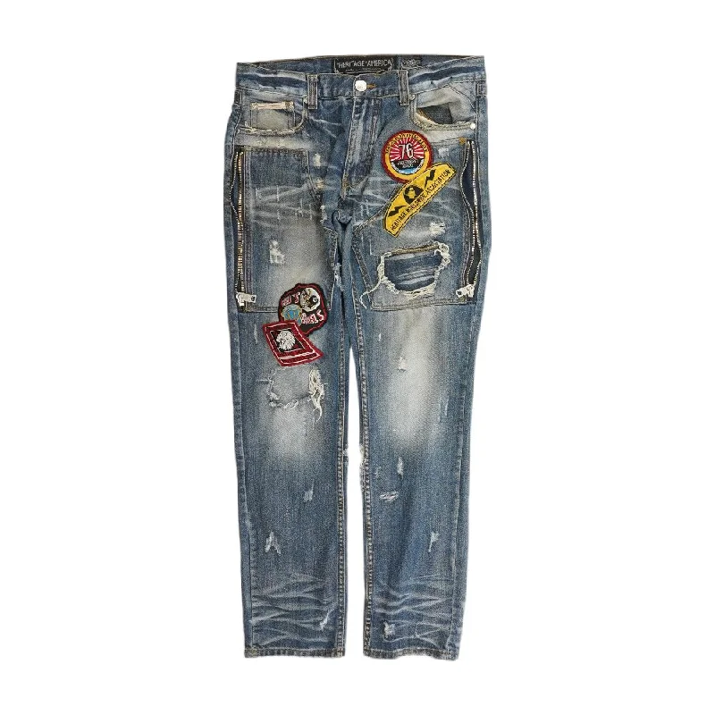 Solid Regular Jeans Classic Blue Denim Jeans