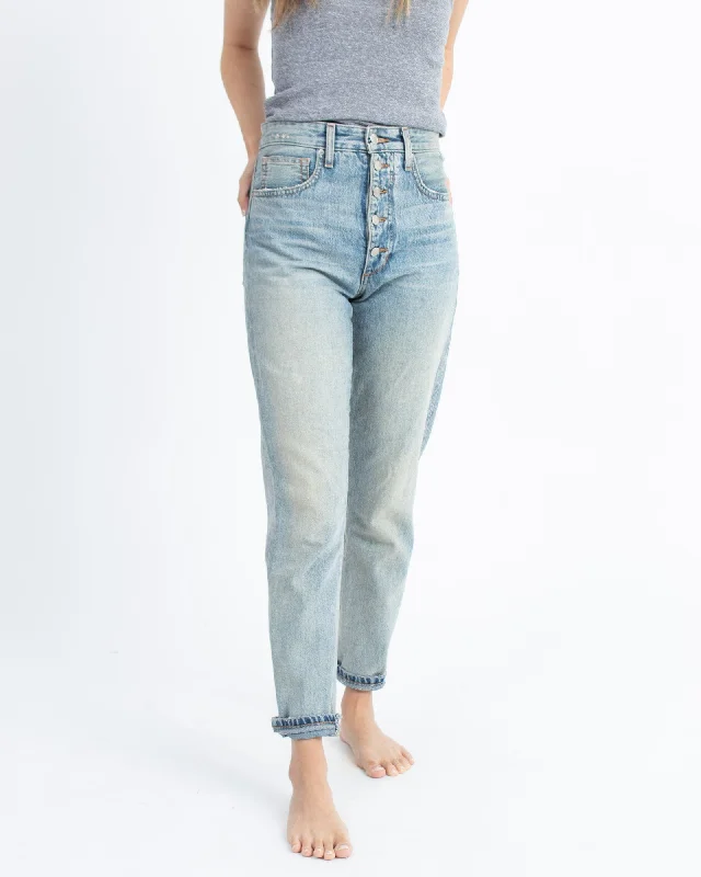 "The Danielle" High-Rise Straight Jeans Chic Dark-Wash Skinny Jeans