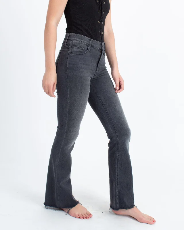 "The Weekender Fray" Flared Jeans Comfortable Zip-Fly Denim Jeans
